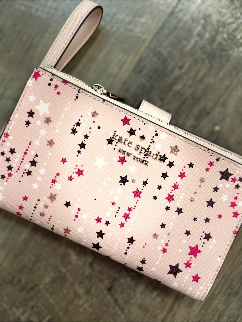 ✨ Kate Spade New York Staci Twinkle Stars Phone Wallet Wristlet